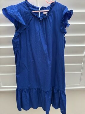 Giani Bini Girls Royal Blue Ruffle Sleeve Dress